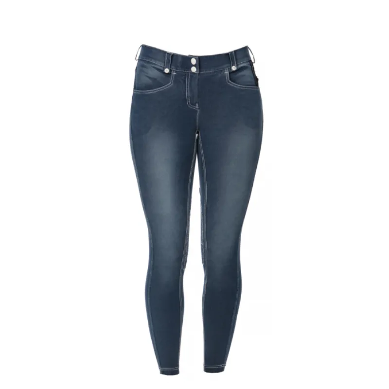 Horseware Adalie Ladies Limited Edition Knee Patch Breeches  - Denim Blue